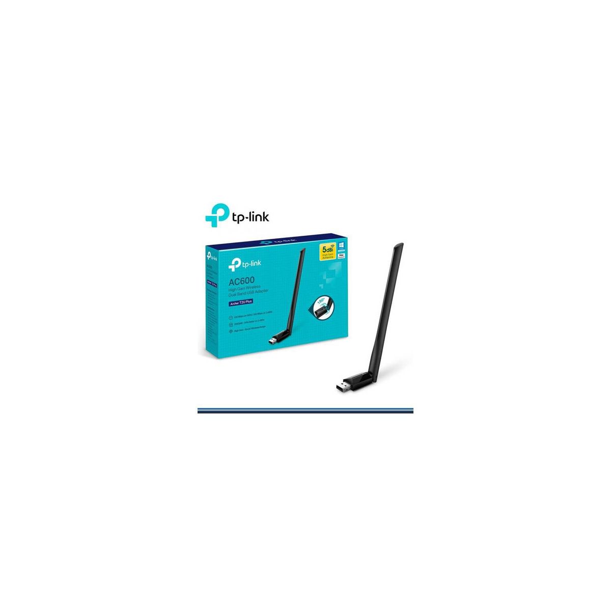 TP LINK - TP-LINK ADAPTADOR USB ALTA GANANCIA AC600 t2u