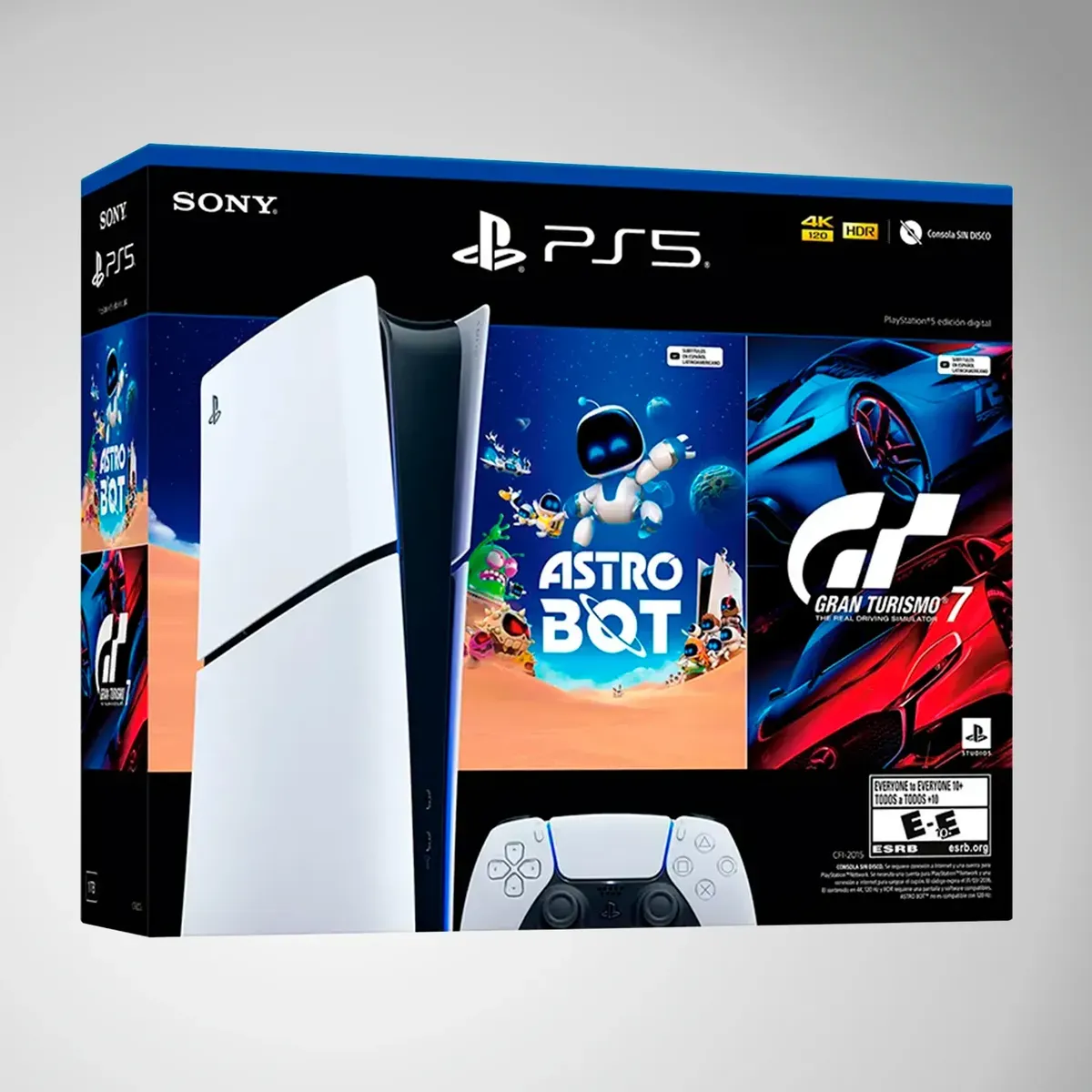 SONY - PlayStation 5 Digital 825GB + Gran Turismo 7 y Astro Bot 2115