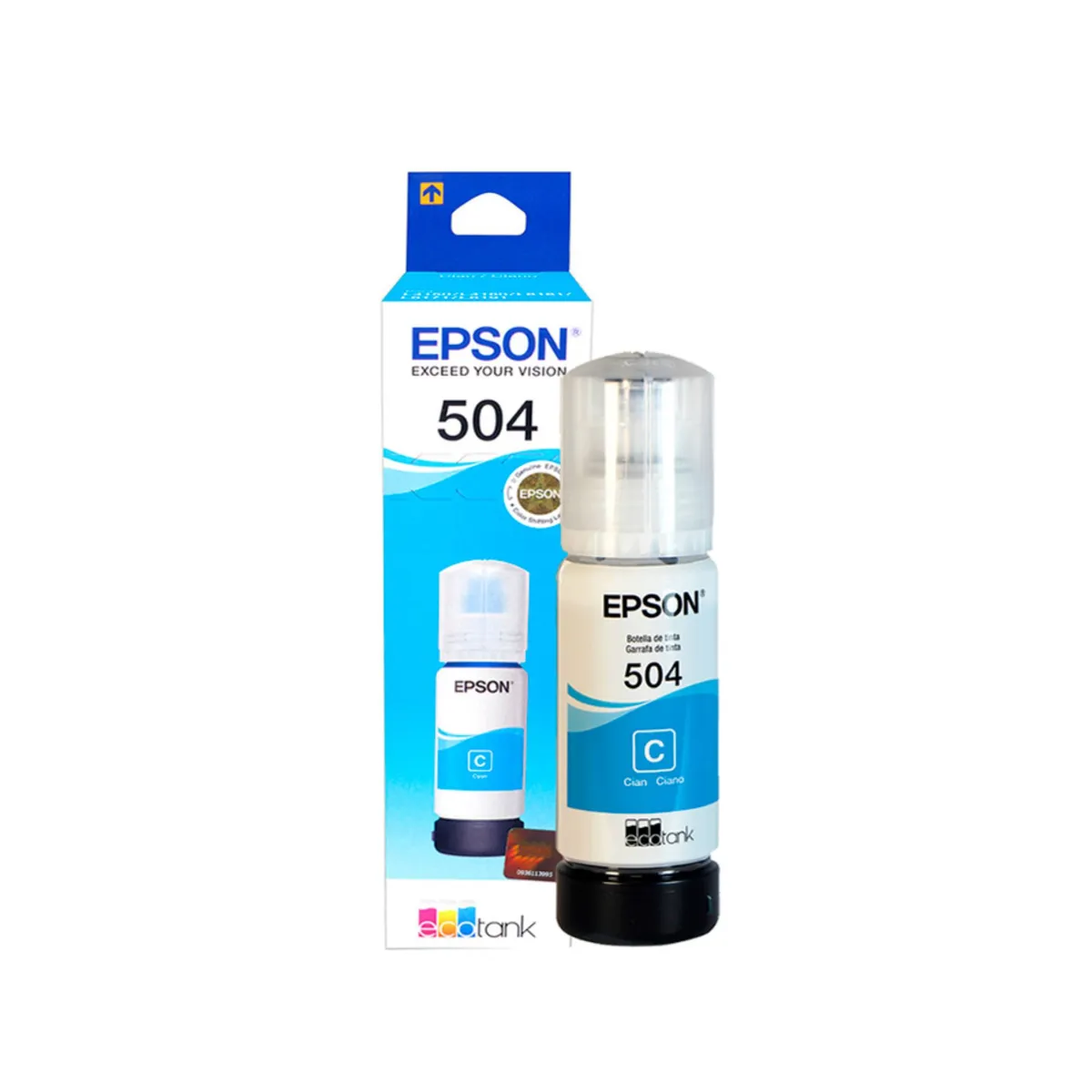 EPSON - Tinta EPSON T504 color Cyan contenido 70ml original