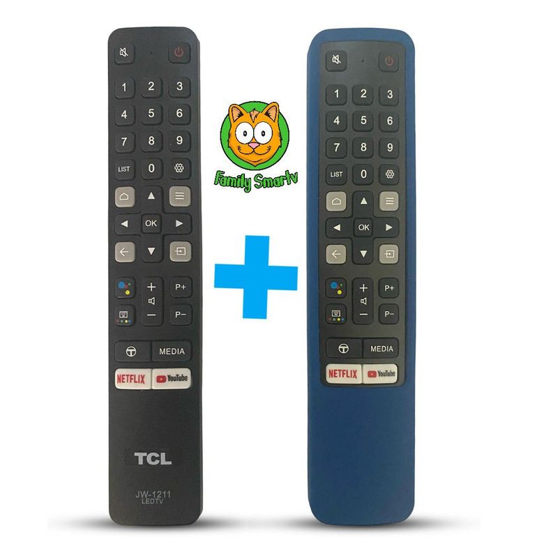UNIVERSAL - Control Remoto Tcl Generico Smart Modelo RC901V + Funda Azul