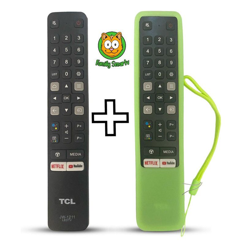 UNIVERSAL - Control Remoto Tcl Generico Smart Modelo RC901V + Funda Verde