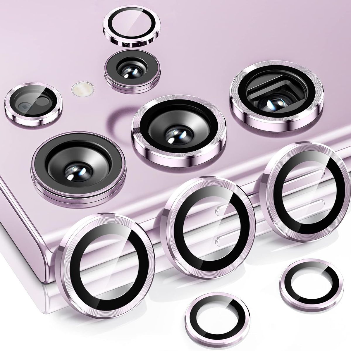 GENERICO - Protector de Cámara Metálico Para Samsug S24 Ultra - Lila