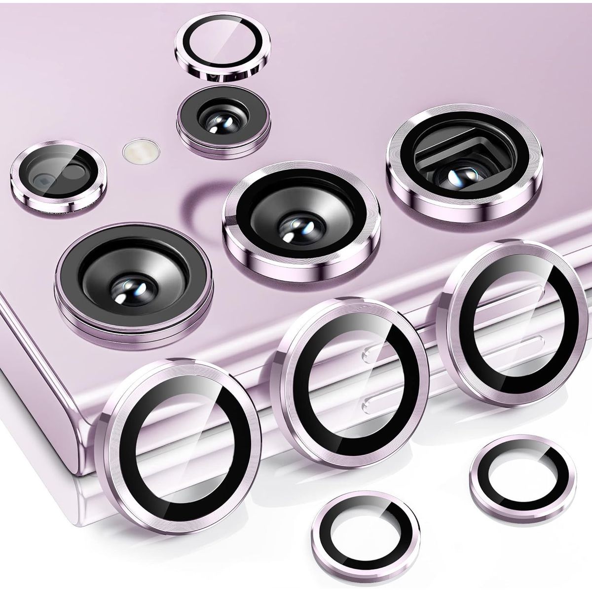 GENERICO - Protector de Cámara Metálico Para Samsug S24 Ultra - Lila