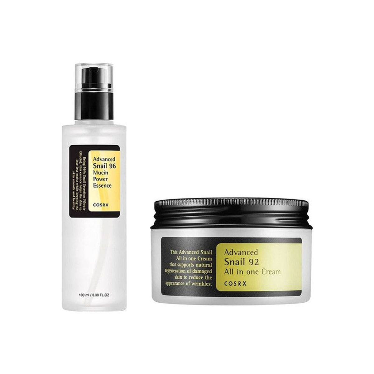 COSRX - Pack SNAIL 96 MUCIN POWER ESSENCE + ADVANCED SNAIL 92 ALL IN ONE CREAM