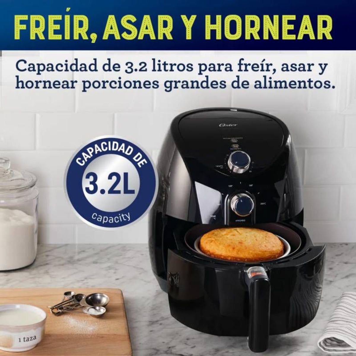 OSTER - Freidora de Aire Bioceramic Oster 32L CKSTAF7601