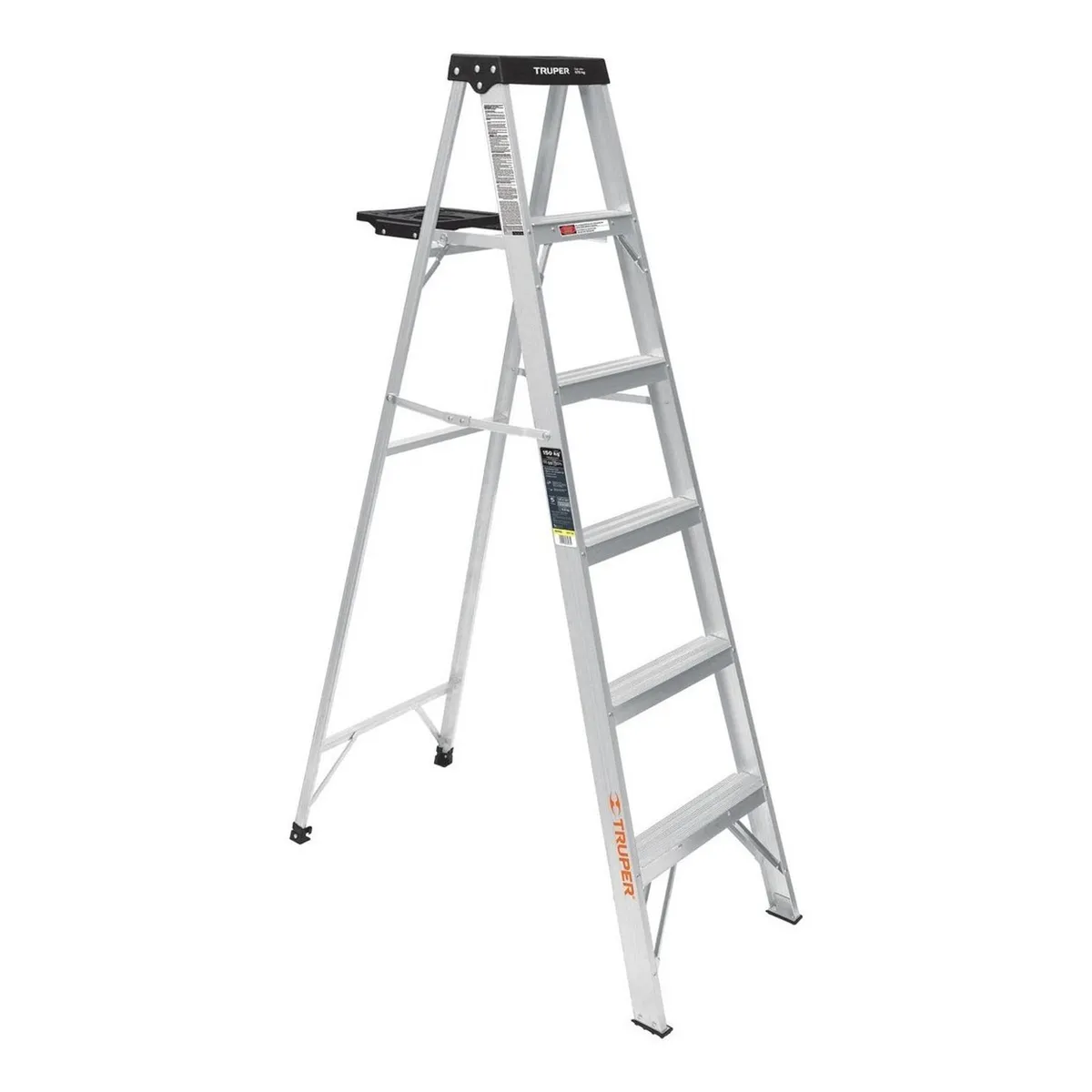 TRUPER - Escalera tipo tijera 5 peldaños soporta 150Kg Truper