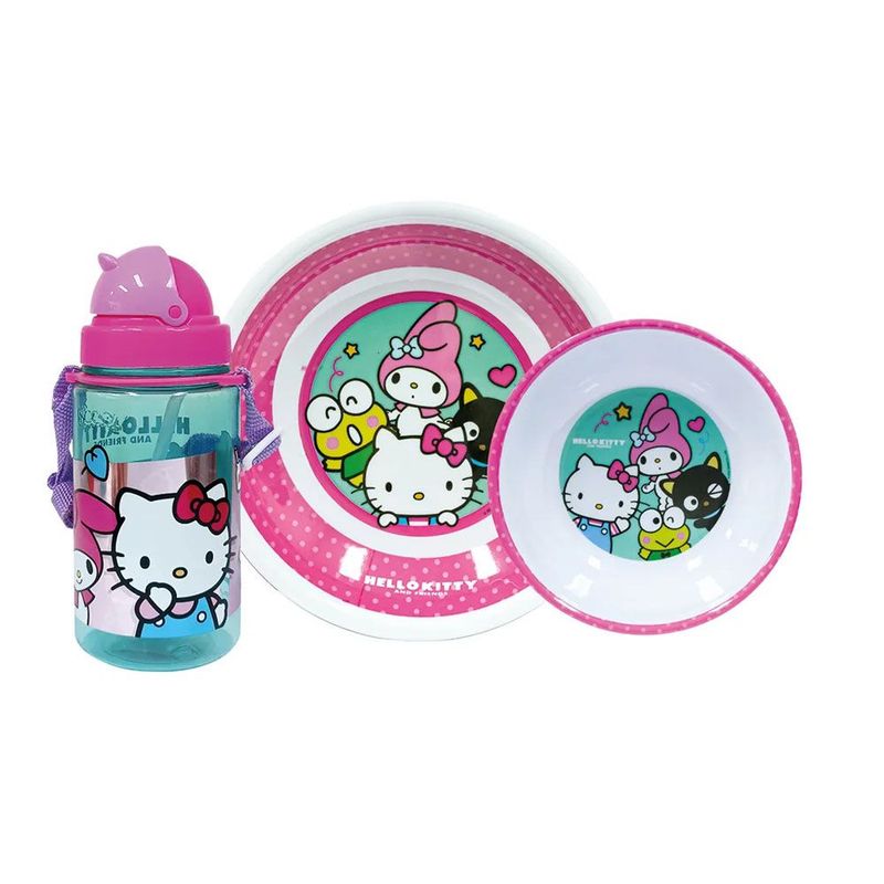 SCOOL - Vajilla Infantil Hello Kitty & Friends +Tomatodo Scool Melamine