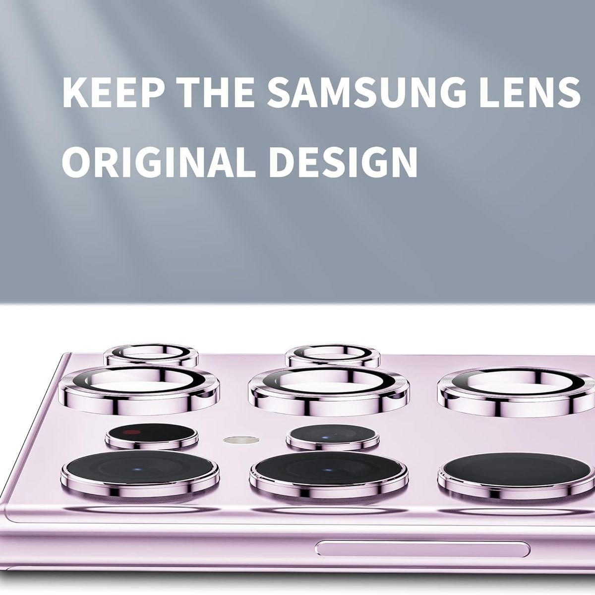 GENERICO - Protector de Cámara Metálico Para Samsung S24 Ultra - Lila