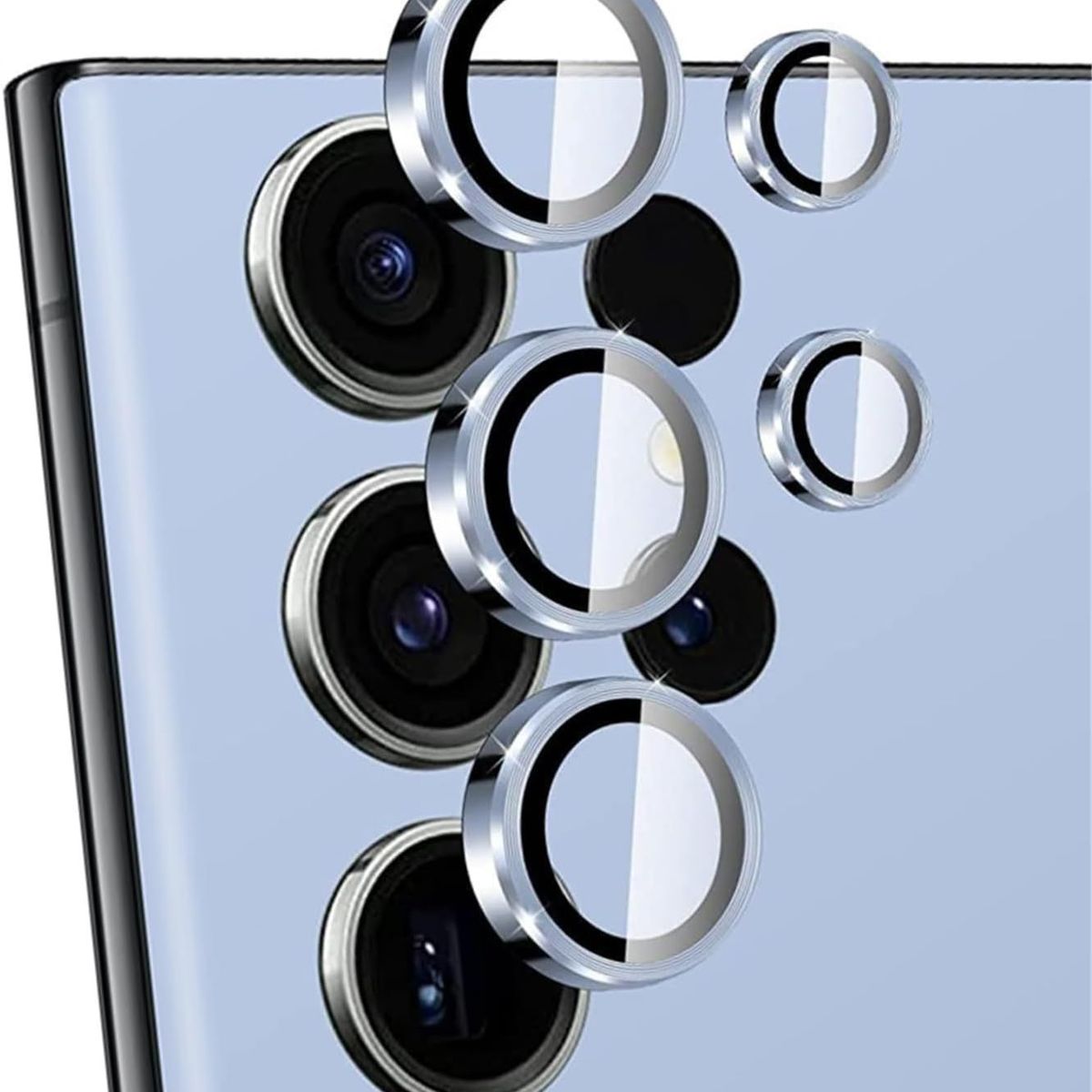 GENERICO - Protector de Cámara Metálico Para Samsung S24 Ultra - Azul
