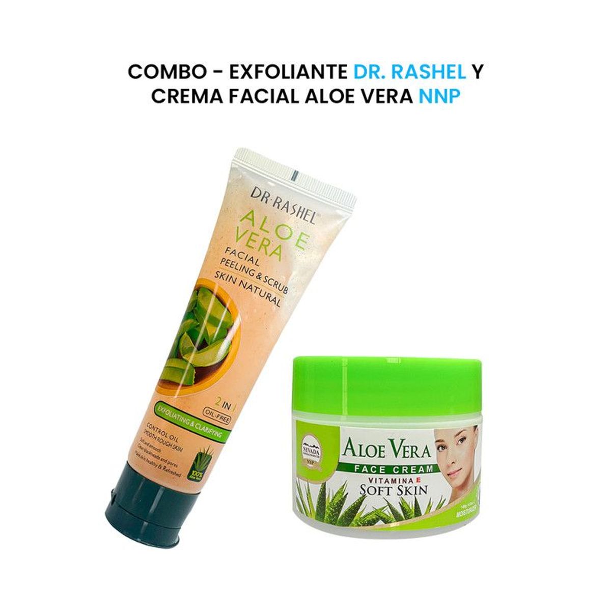NEVADA NATURAL PRODUCTS - COMBO EXFOLIANTE DR RASHEL + CREMA FACIAL ALOE VERA NNP