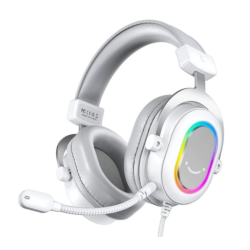 FIFINE - Fifine - Audífono Ampligame H6 RGB Sonido 7.1 - Blanco