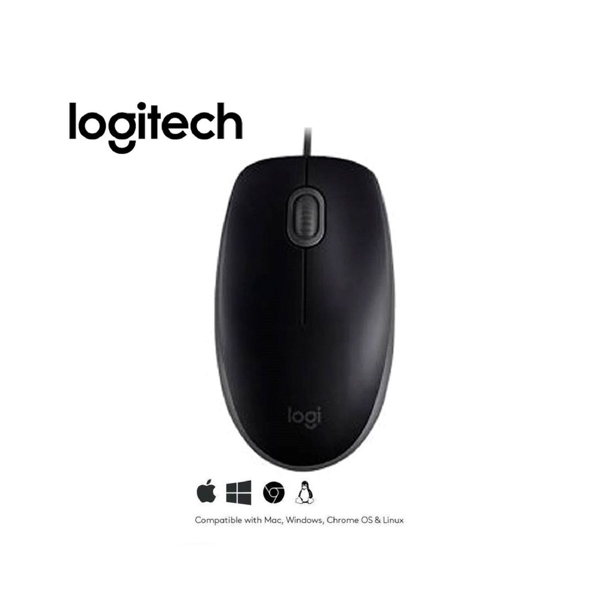 LOGITECH - MOUSE LOGITECH M110 SILENT OPTICO CABLE USB BLACK
