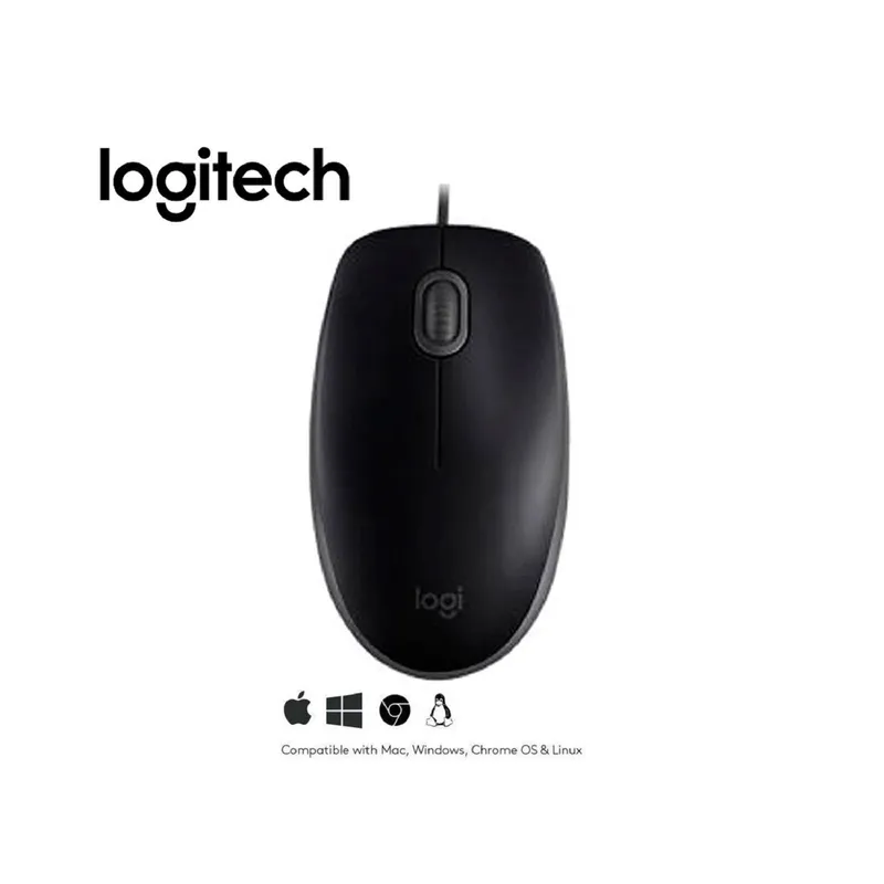 LOGITECH - MOUSE LOGITECH M110 SILENT OPTICO CABLE USB BLACK