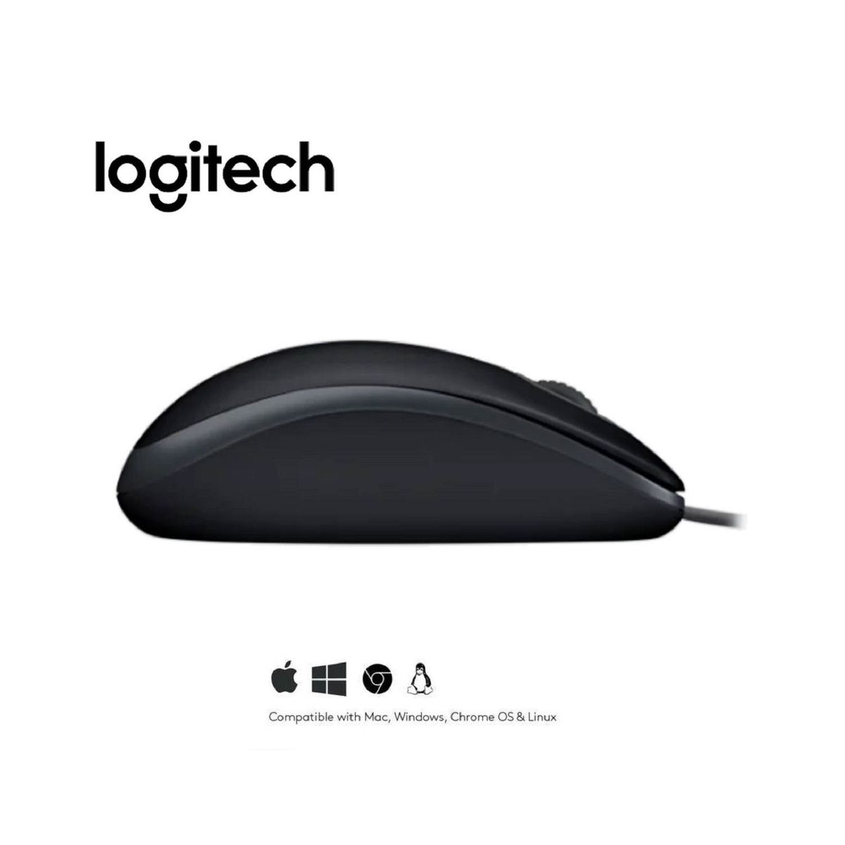 LOGITECH - MOUSE LOGITECH M110 SILENT OPTICO CABLE USB BLACK