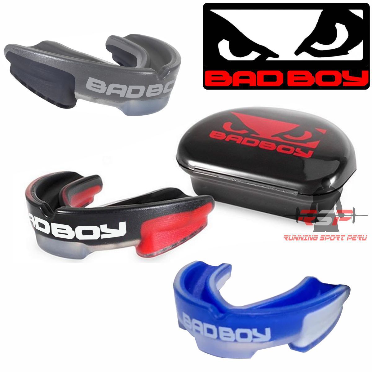 GENERICO - Protector Bucal Bad Boy Boxeo Artes Marciales Negro