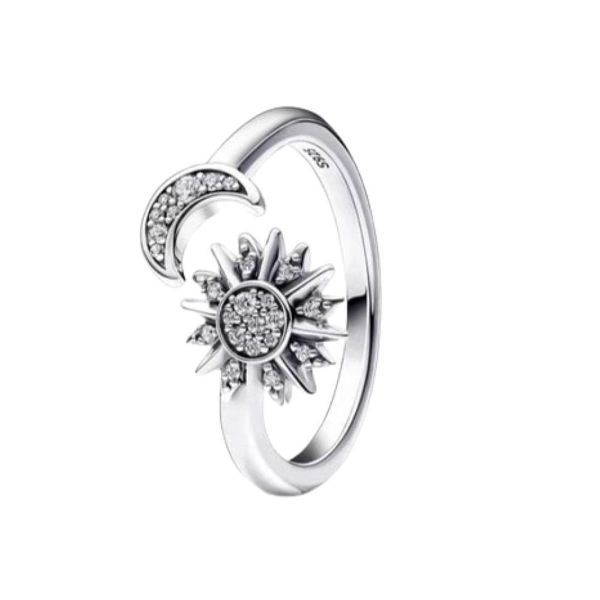 GENERICO - Anillo Bañado en Plata 925 Modelo Soluna