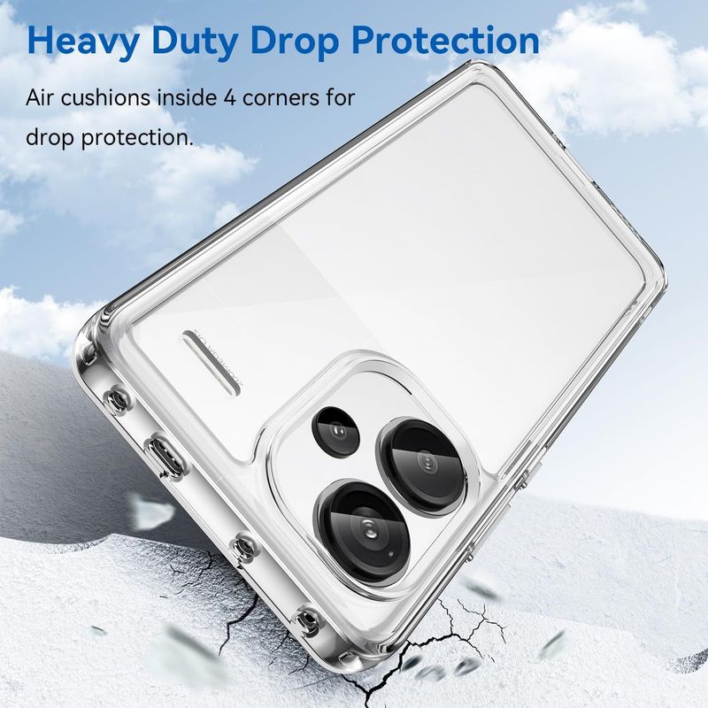 SPACE - Case Space  Para Xiaomi Note 13 Pro Plus - Transparente