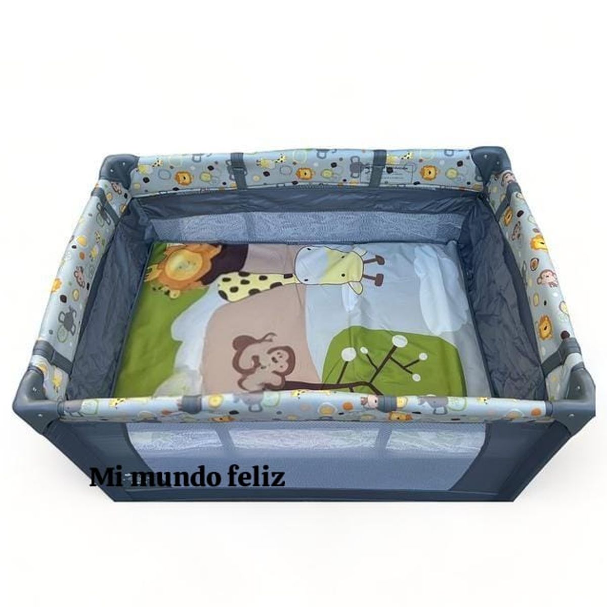 GENERICO - Corralito Corral para Bebe Plegable con 2 Niveles Jungla