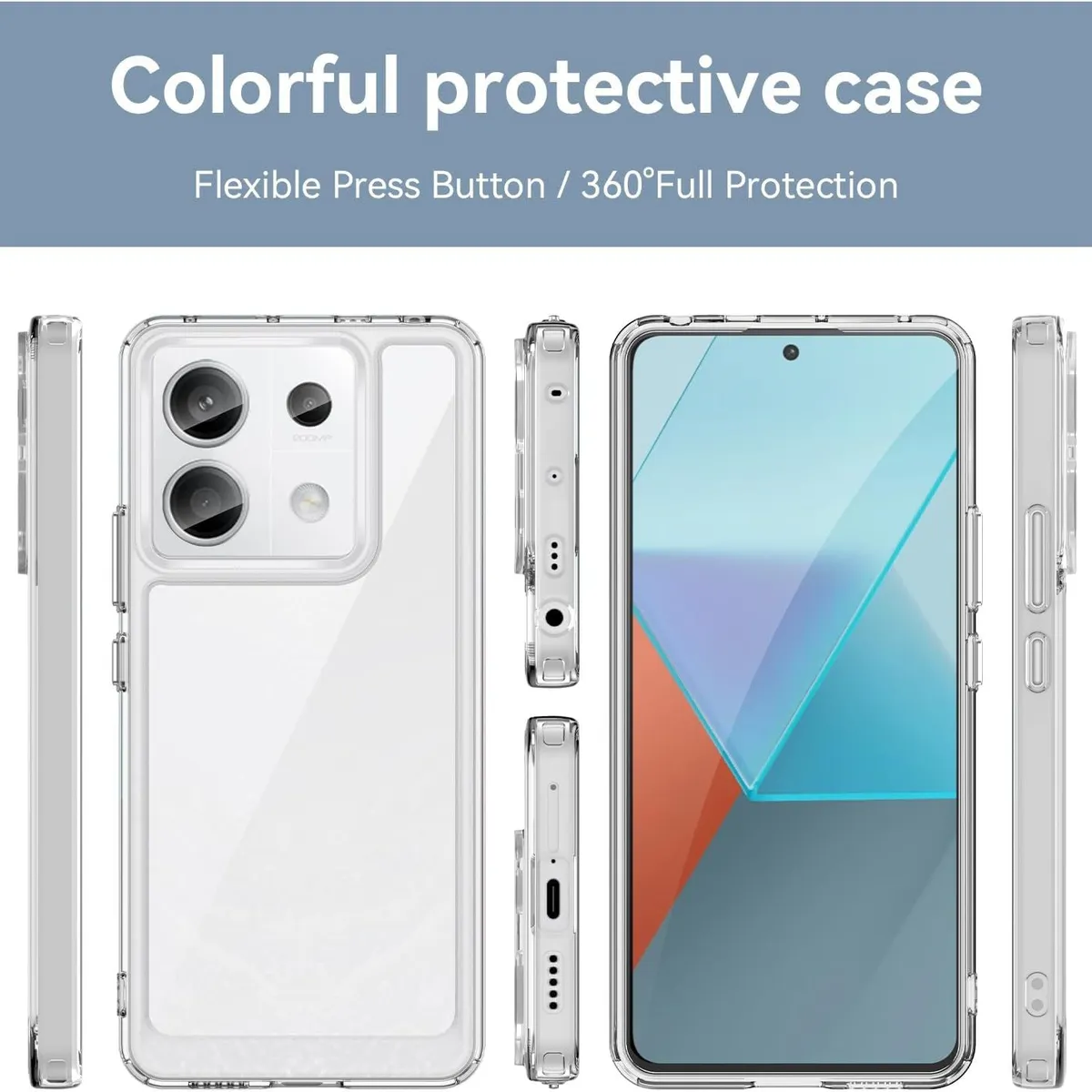 SPACE - Case Space Para Xiaomi Note 13 Pro 5G - Transparente