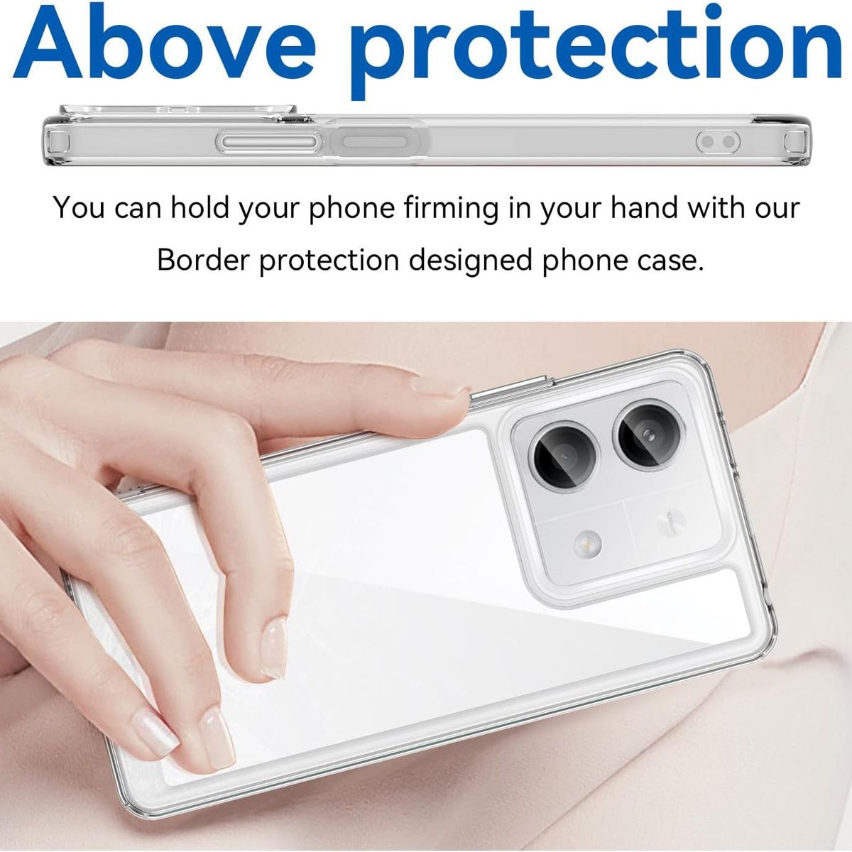 SPACE - Case Space Para Xiaomi Note 13 - 4G - Transparente