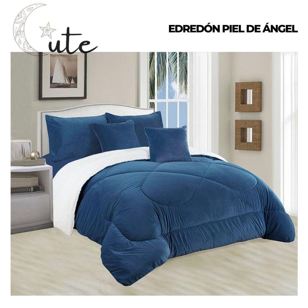 CASATEX - EDREDÓN CASATEX PIEL DE ÁNGEL CON CARNERO DE 2 PLAZAS