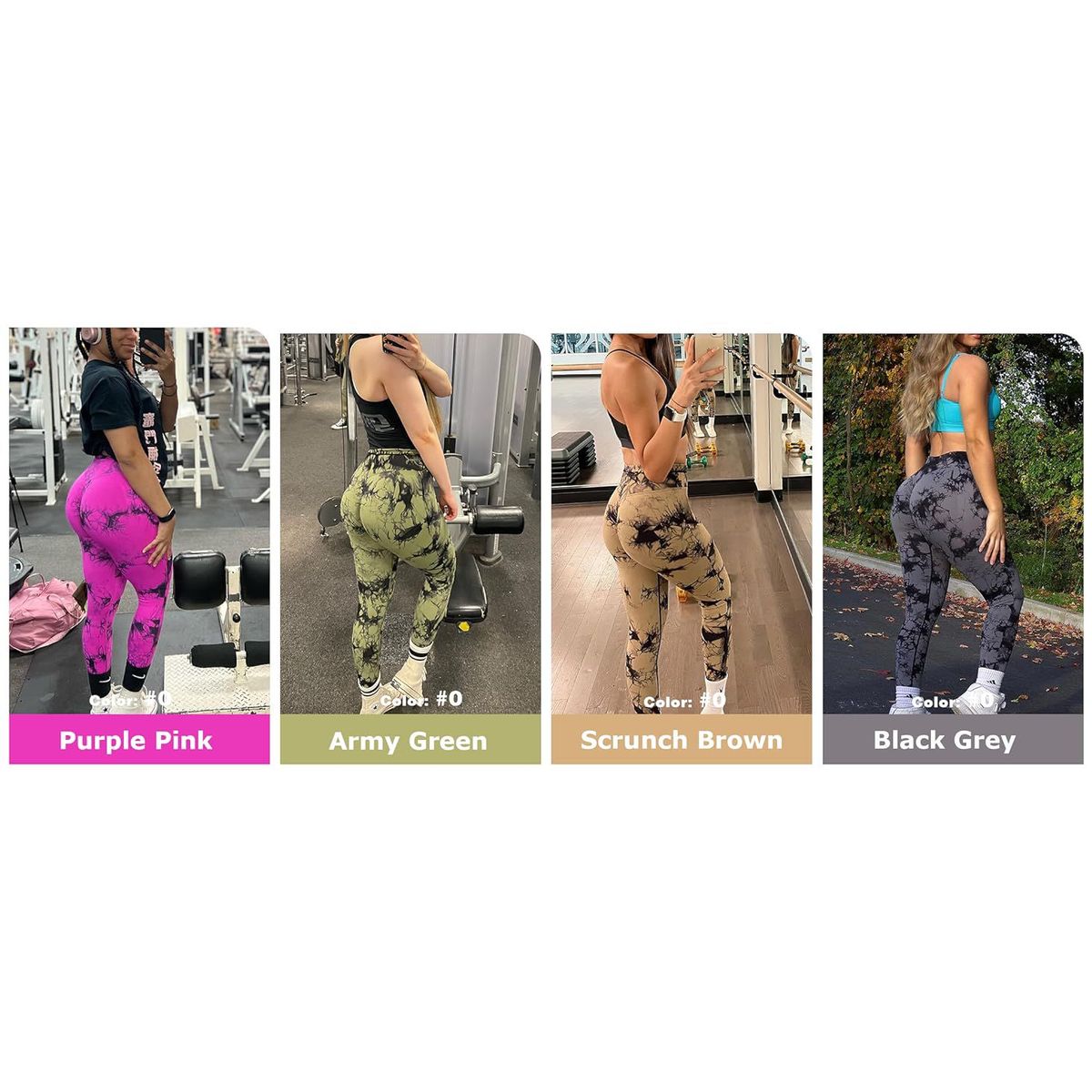 GENERICO - leggings Scrunch tie dye