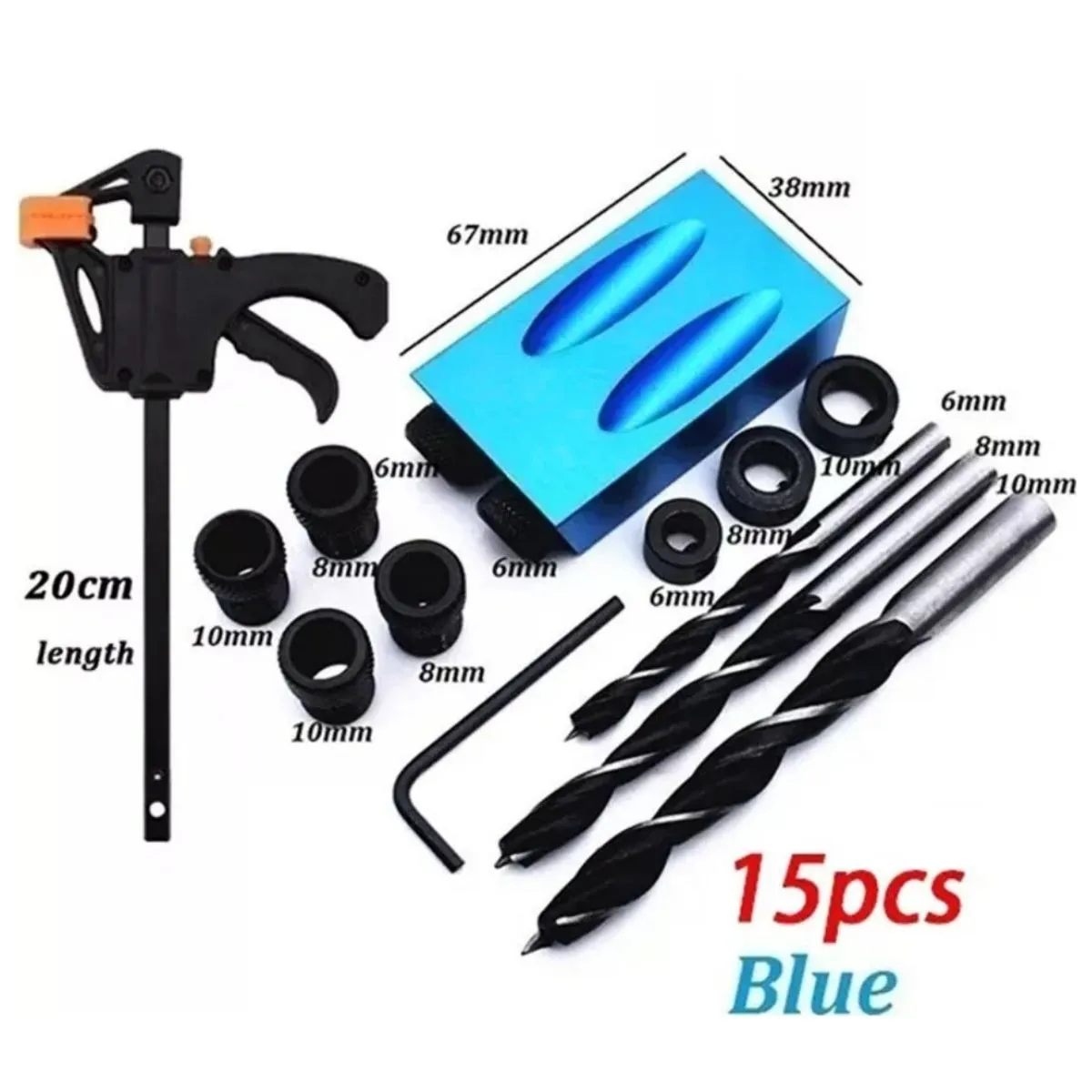 GENERICO - Guía de Perforación para Agujeros Inclinados - para Carpintería