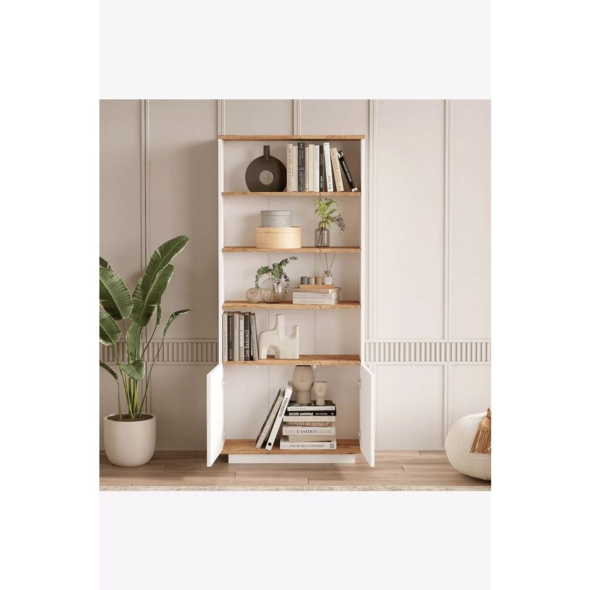 TU MESITA - Estante Moderno Otawa color BlancoDuna TU MESITA