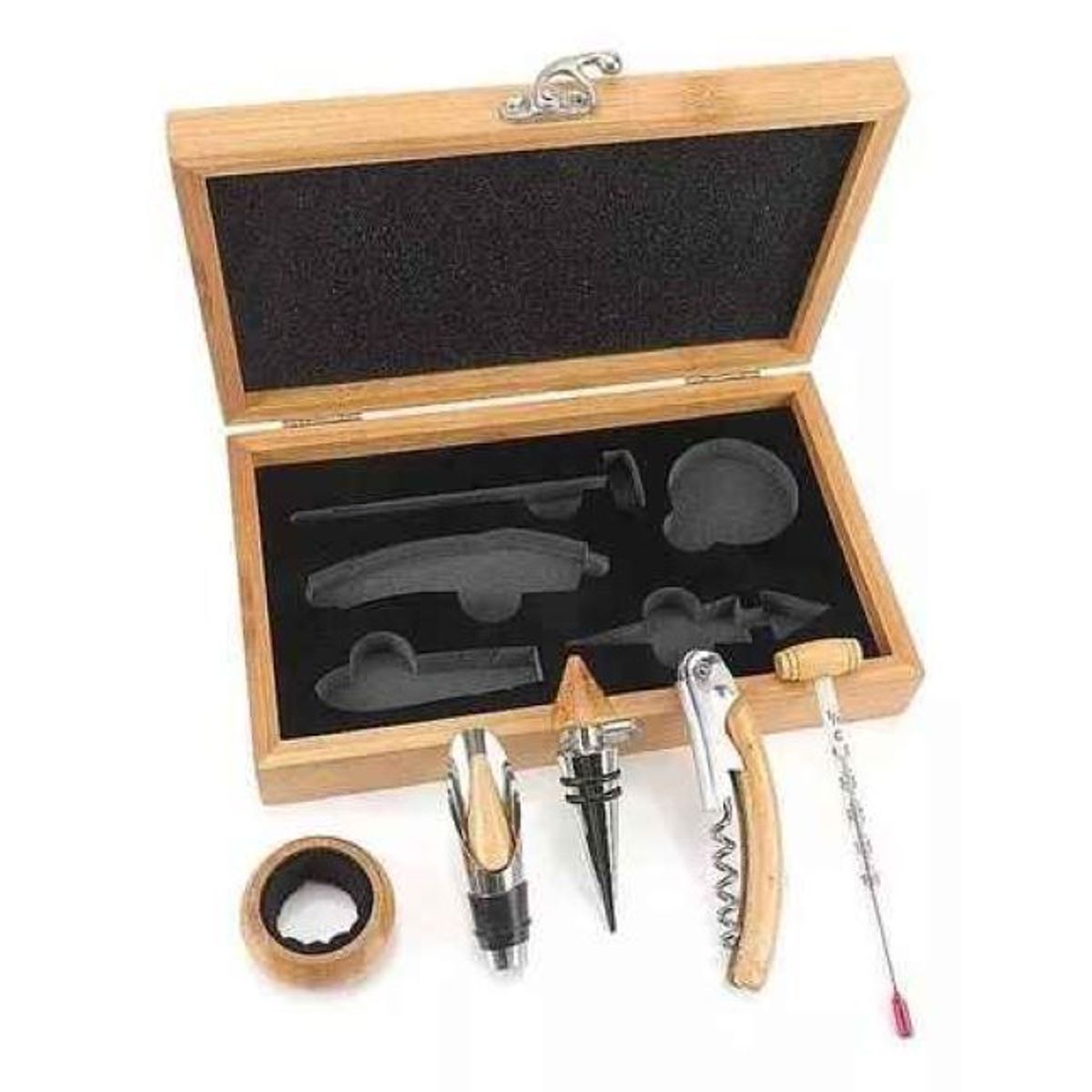 GENERICO - Set De Bar De 5 Piezas En Caja De Madera