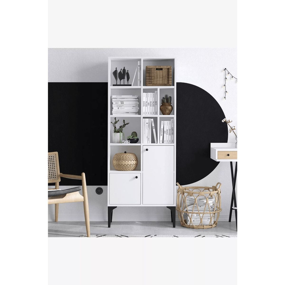 TU MESITA - Librero Organizador Dorothy color Blanco TU MESITA