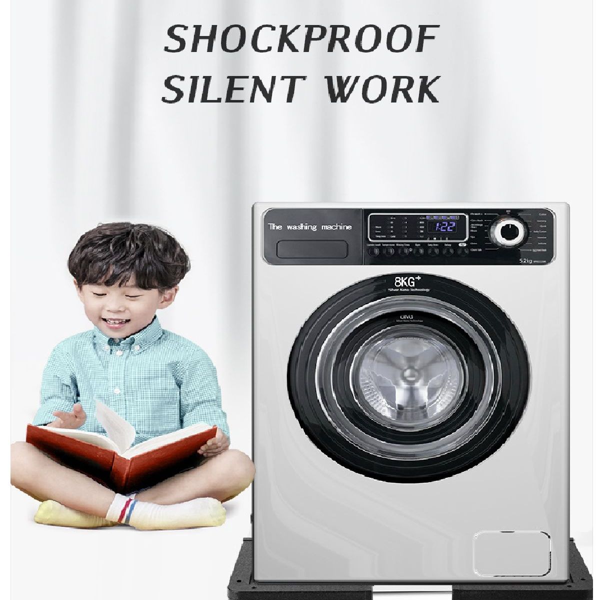 GENERICO - Base Ajustable Multifuncional Acero con Ruedas Para Electrodomésticos