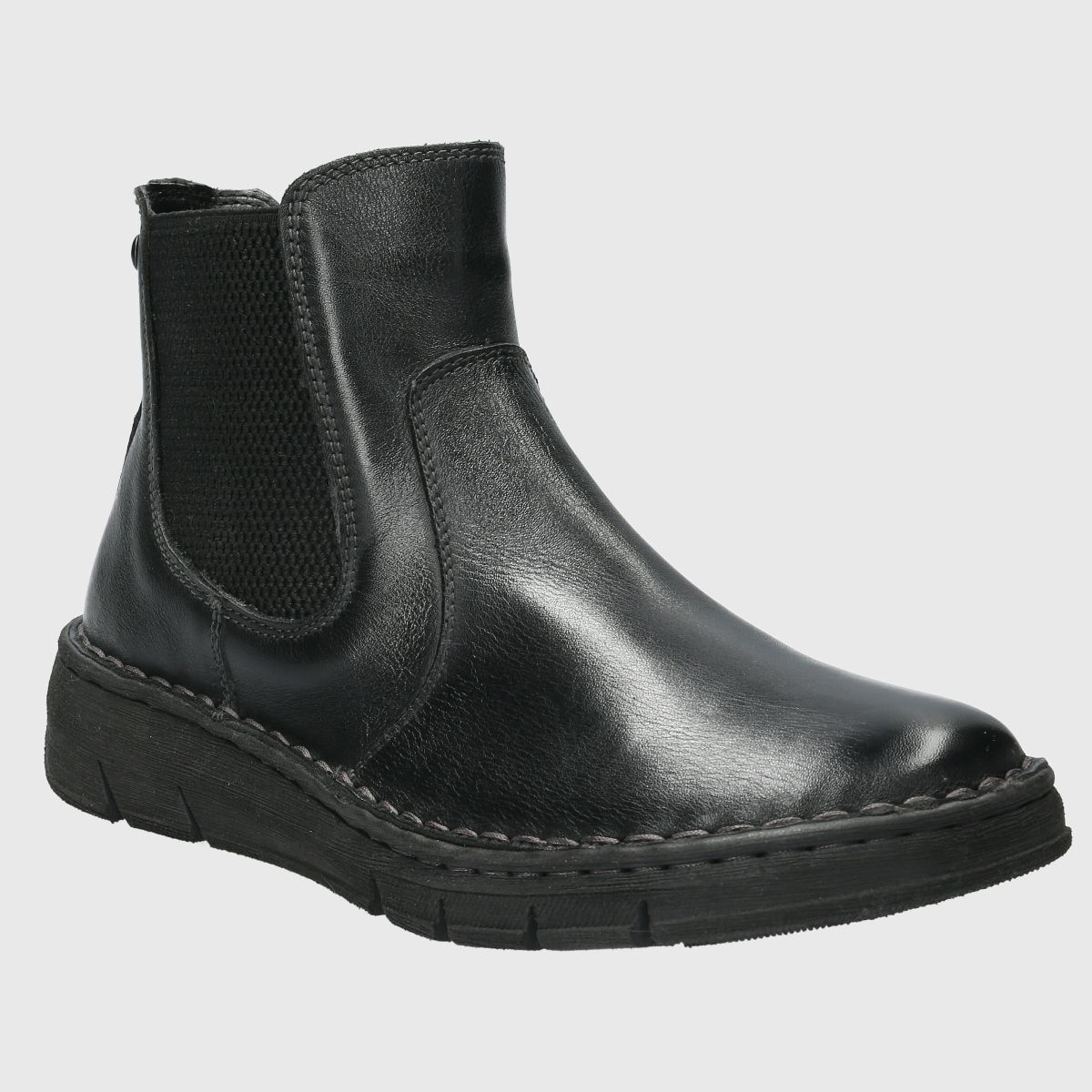 HUSH PUPPIES - Botín Casual Mujer Negro Hush Puppies Cuero Sustentable