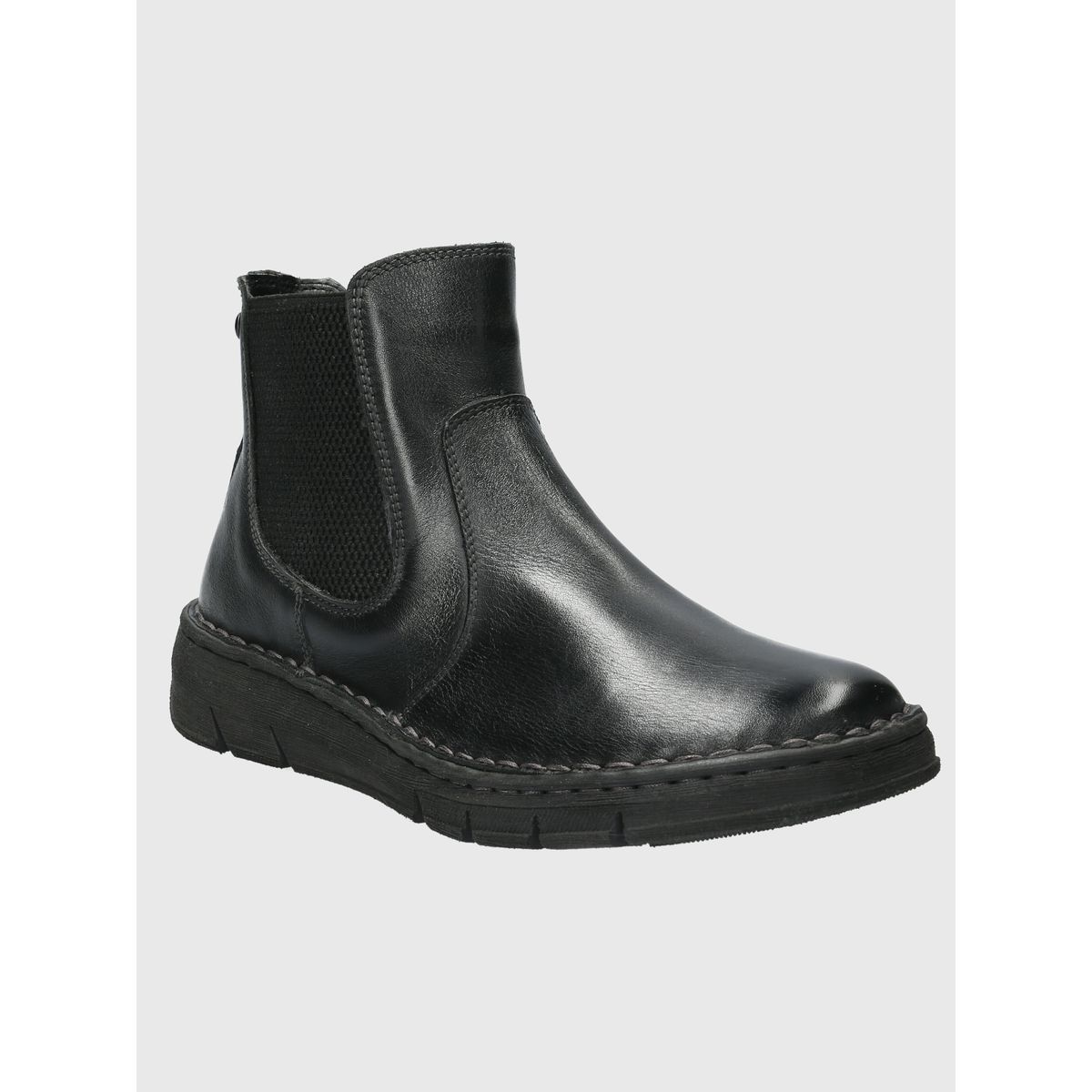 HUSH PUPPIES - Botín Casual Mujer Negro Hush Puppies Cuero Sustentable