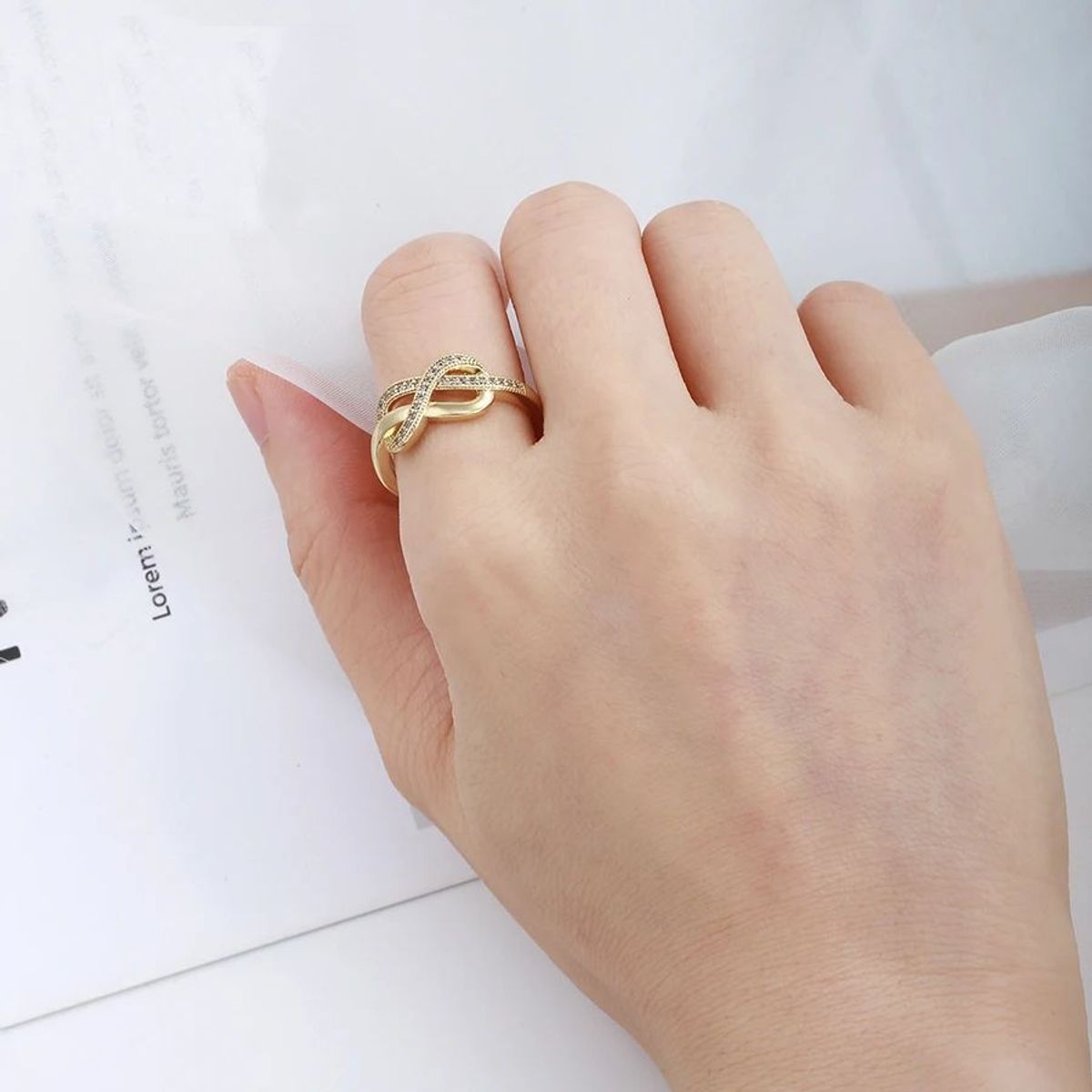 LA TIENDA 88 JOYAS Y ACCESORIOS - La Tienda 88 - Anillo Alianza De Compromiso Bañado Oro 18k - Mujer