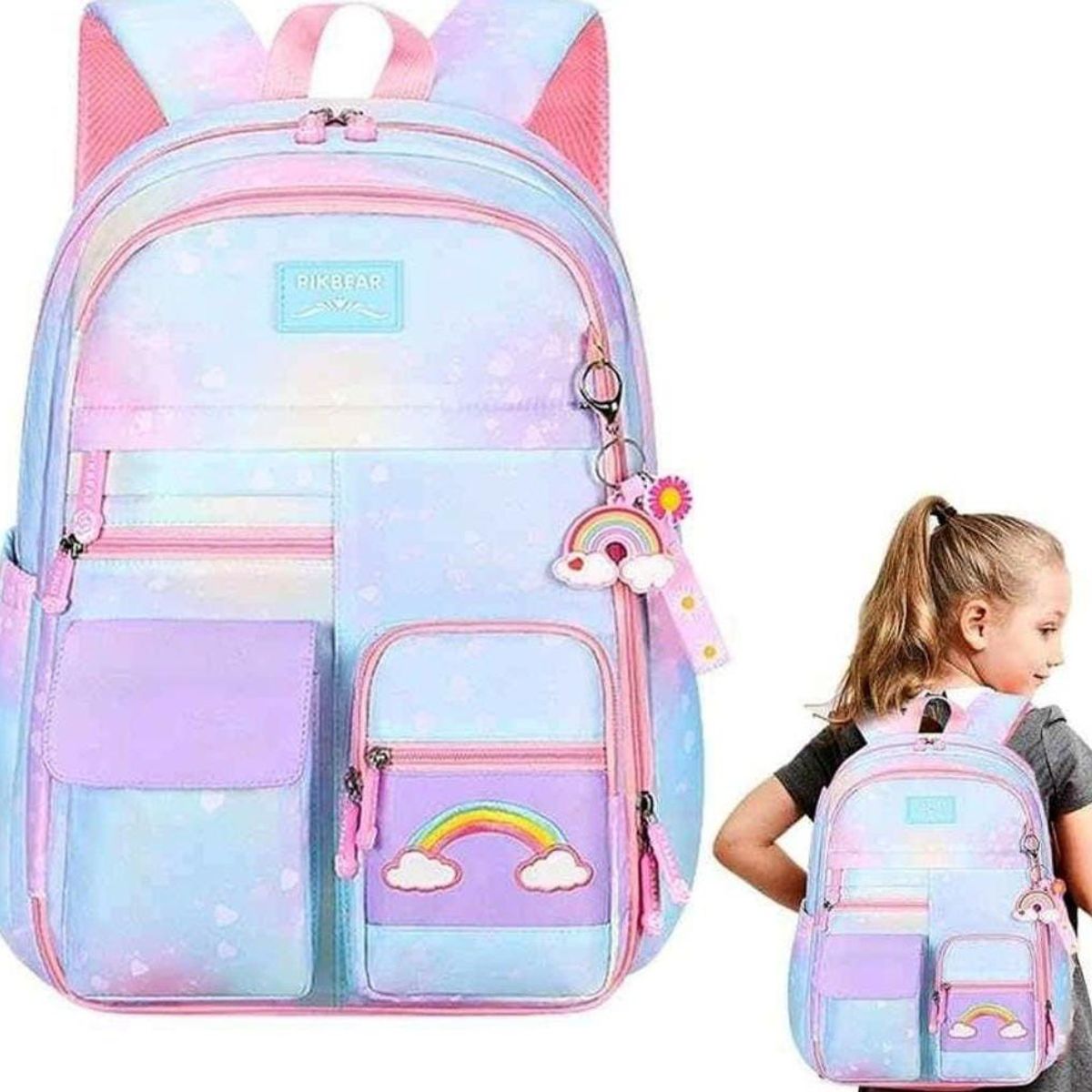 GENERICO - Mochila de niña Kwai celeste