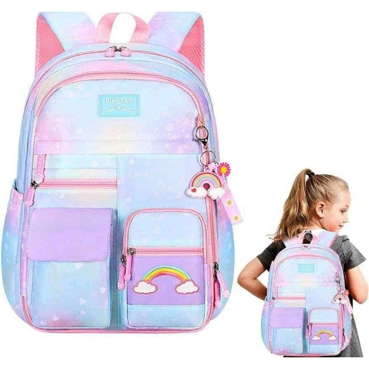 GENERICO - Mochila de niña Kwai celeste