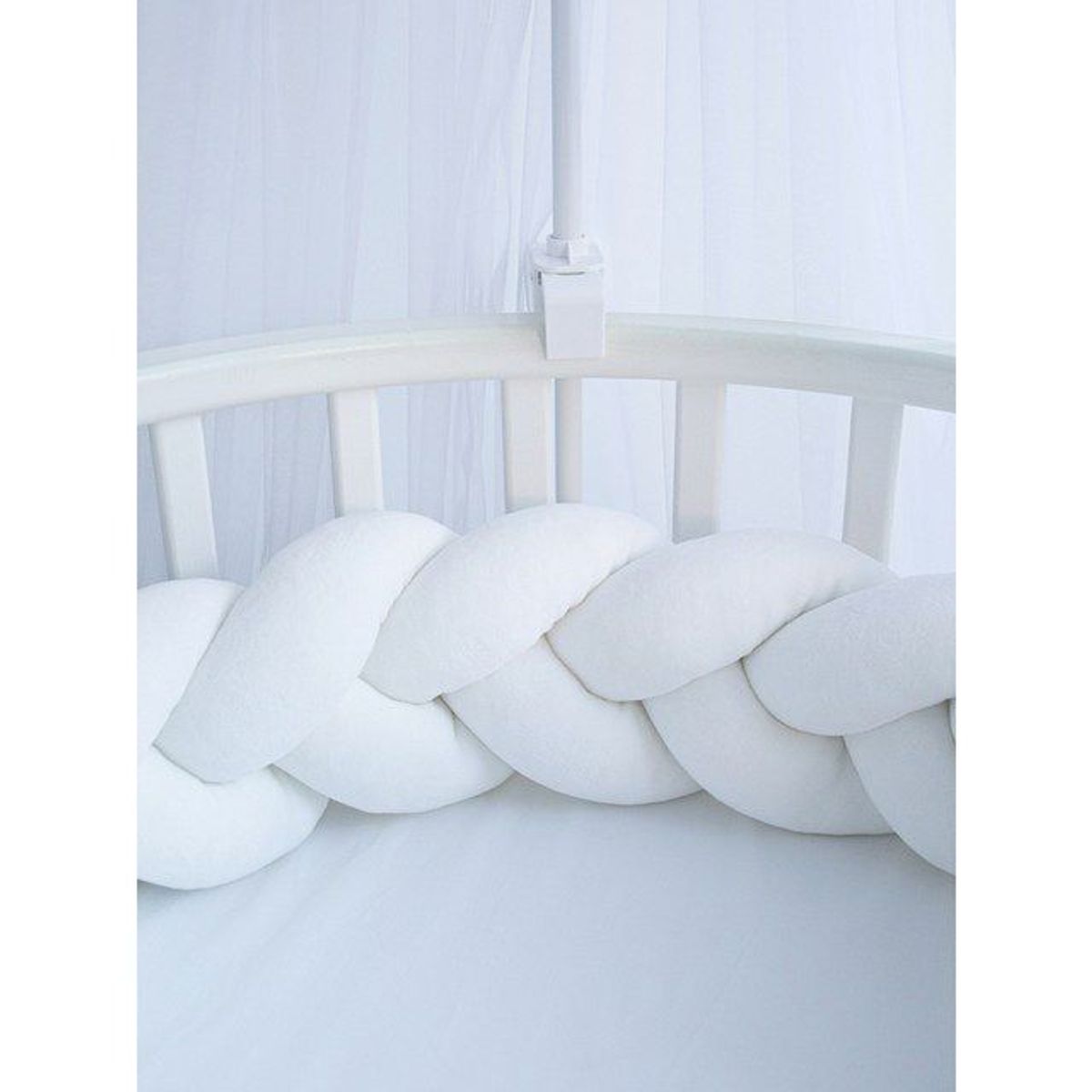 GENERICO - Terciopelo, trenza protector de cuna 4 metros terciopelo