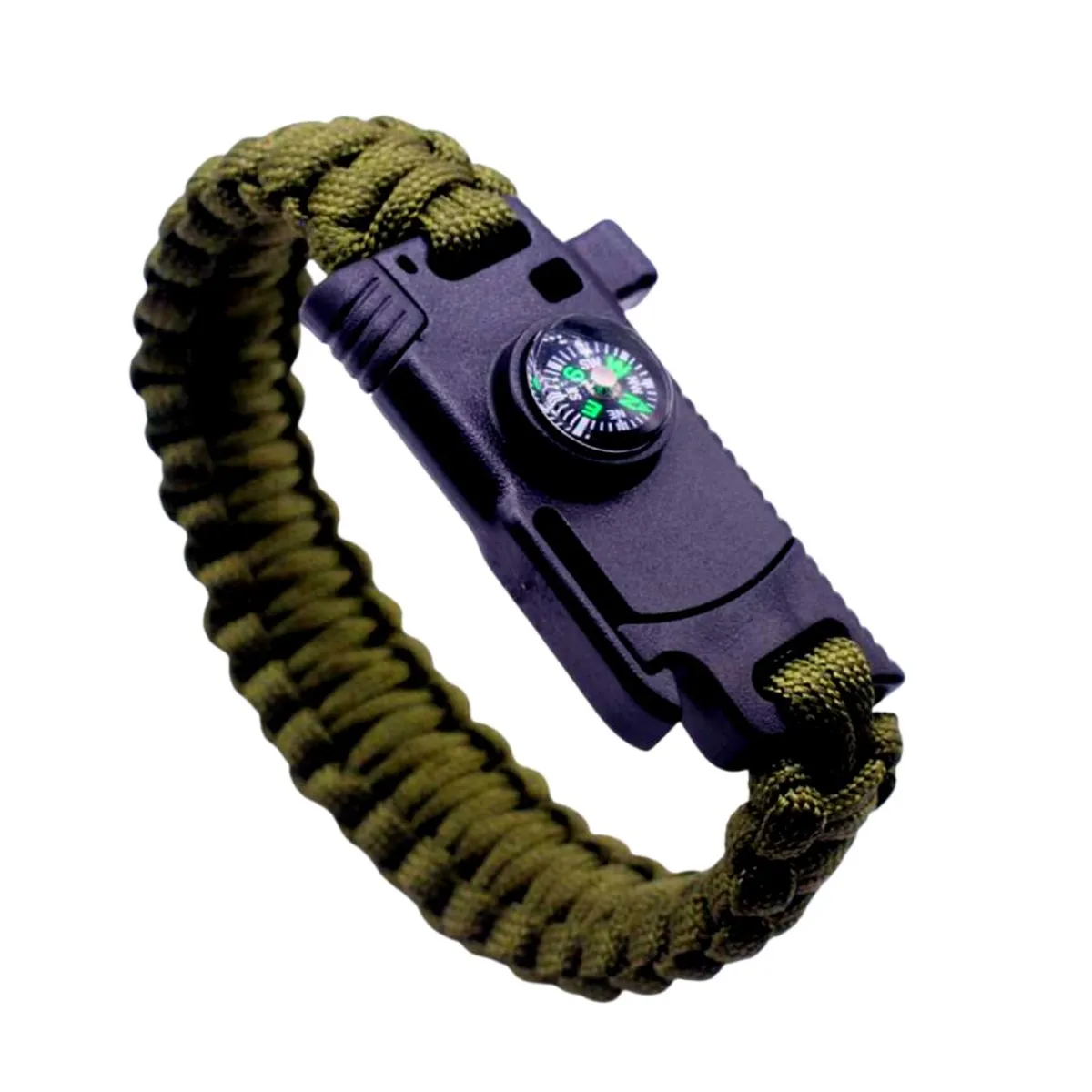 GENERICO - Pulsera Táctica Paracord Camping y Supervivencia Con Hoja