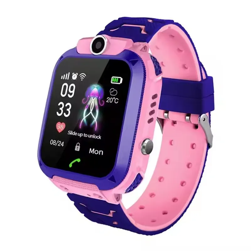 GENERICO - Smart Watch Q12 con GPS,camara,llamadas para niños  -  rosa