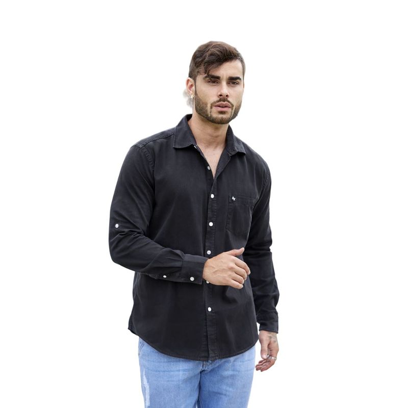 ZOHAR - Camisa para hombre - Sebastian Snaax - NEGRO
