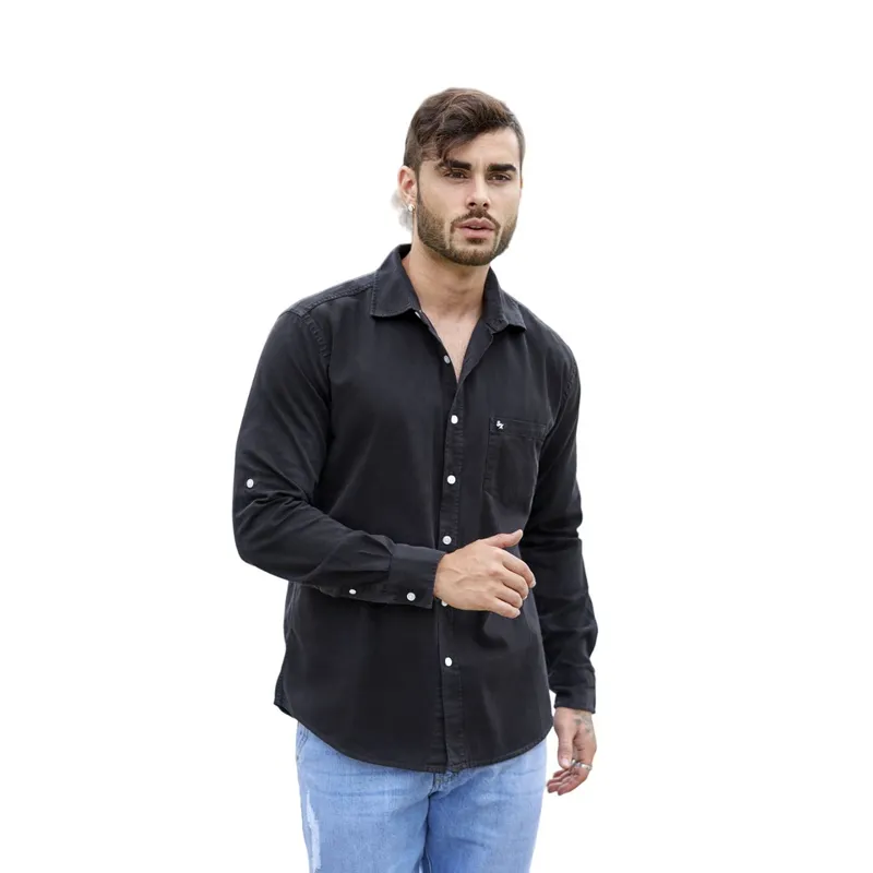 ZOHAR - Camisa para hombre - Sebastian Snaax - NEGRO