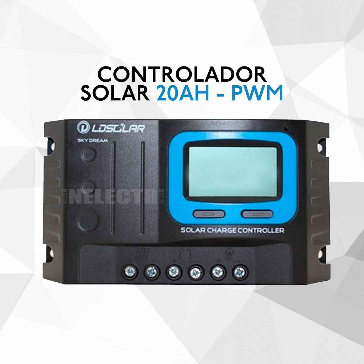 GENERICO - CONTROLADOR SOLAR 20AH - PWM+ 2 USB INPUT