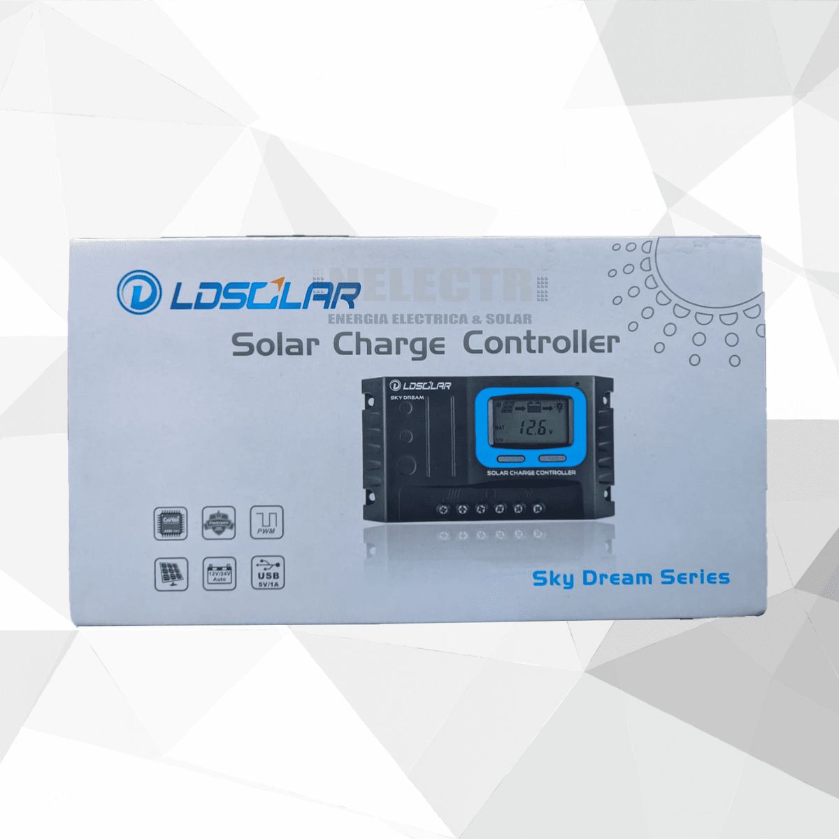 GENERICO - CONTROLADOR SOLAR 20AH - PWM+ 2 USB INPUT