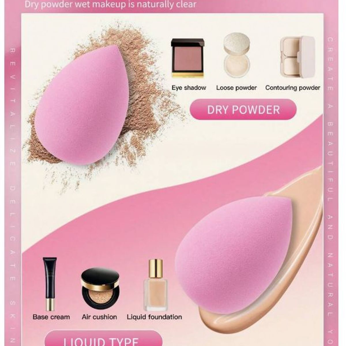 GENERICO - SET DE ESPONJAS FACIALES 8 PZ