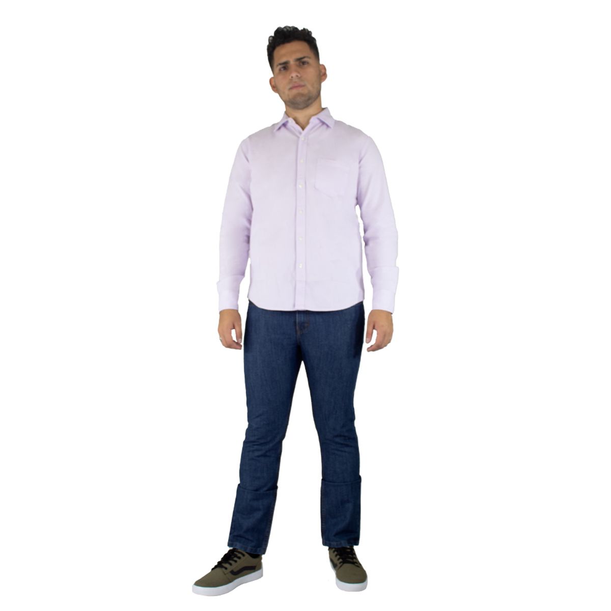 ZOHAR - Camisa para hombre - Manga larga - Sebastian Snaax - LILA