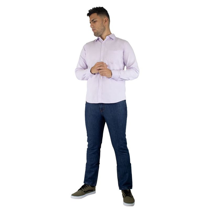 ZOHAR - Camisa para hombre - Manga larga - Sebastian Snaax - LILA