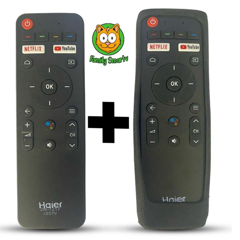 UNIVERSAL - Control Remoto para Tv Smart Haier 2022 + Funda Negra