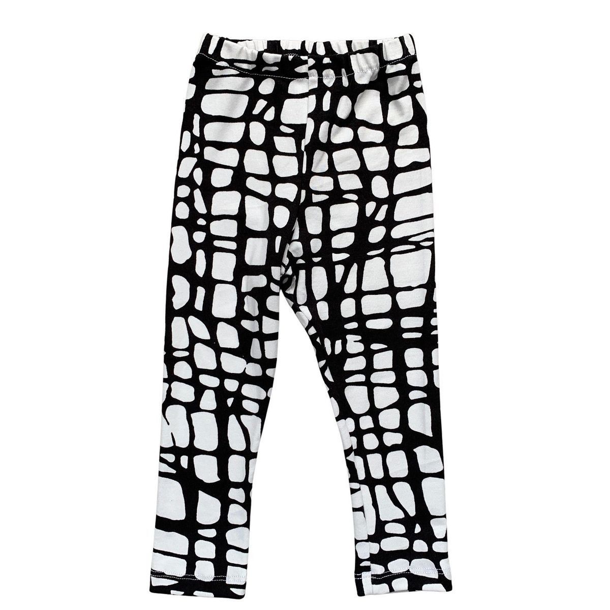 RED CARROT - Pantalon negro y blanco de algodon pima