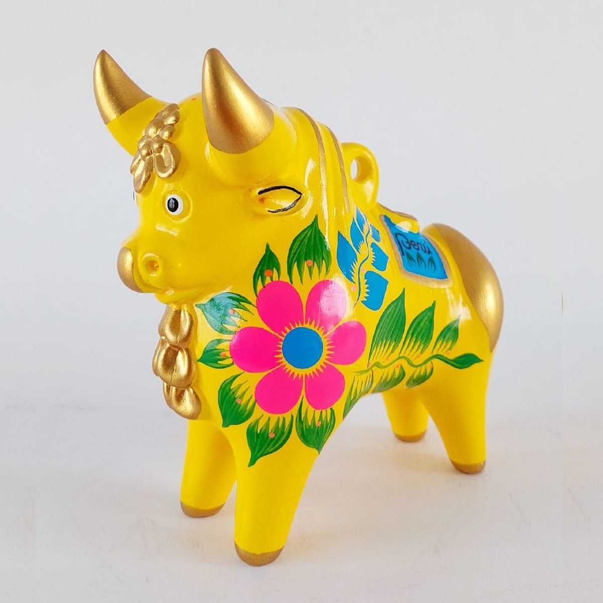 GENERICO - Toritos de Pucara amarillo de 13 cm.