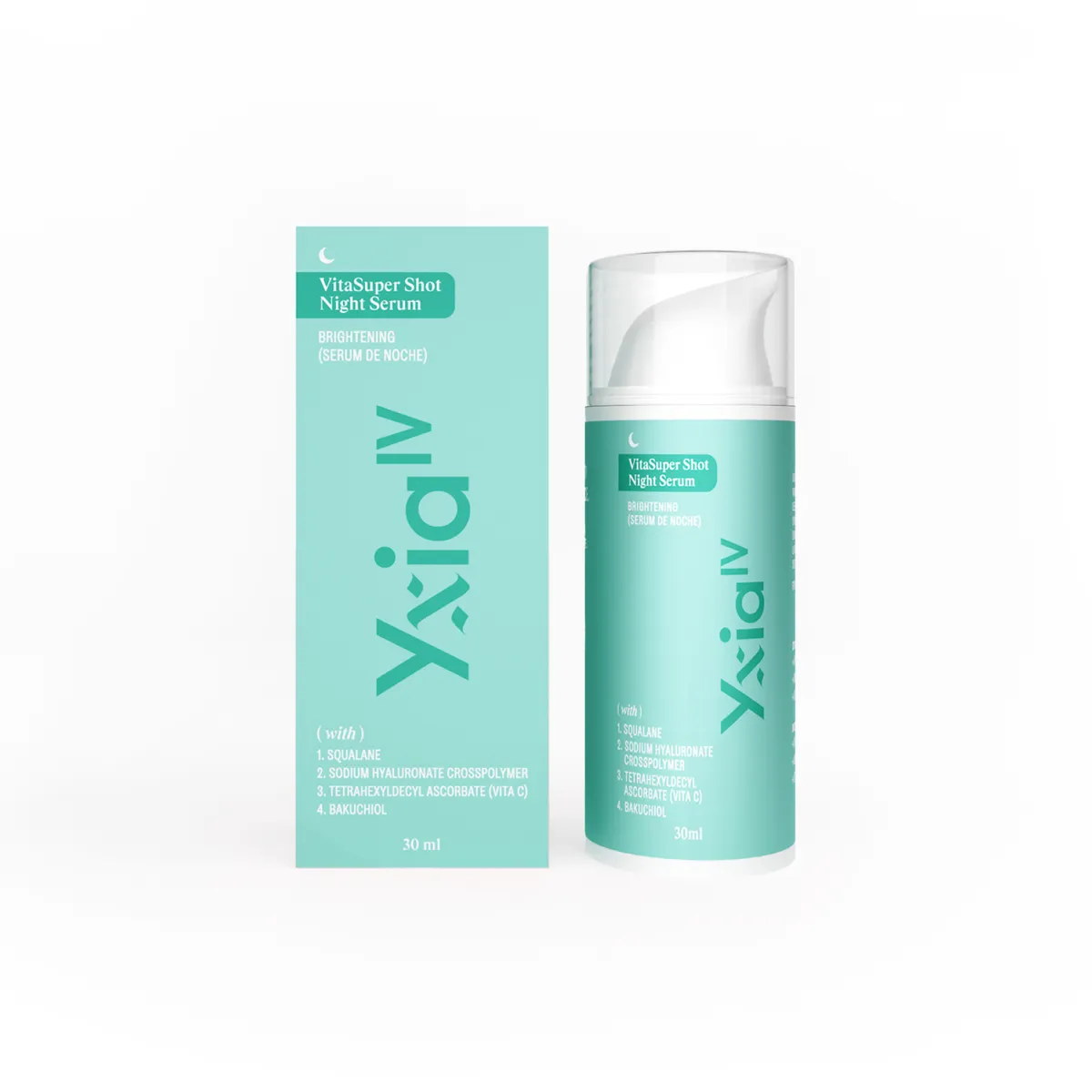 YXIA IV NATURAL BEAUTY - Serum de noche Antimanchas con Vitamina C y Bakuchiol